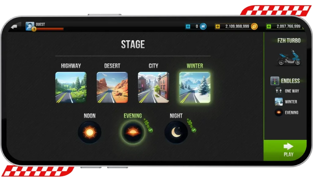 Snapjotz Mod APK 4 Dynamic Riding Environments